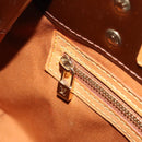LOUIS VUITTON Monogram Vernis Reade PM Hand Bag Bronze M91146 LV Auth ep14954-20