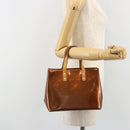 LOUIS VUITTON Monogram Vernis Reade PM Hand Bag Bronze M91146 LV Auth ep14954-22