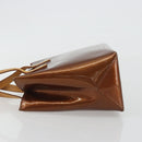 LOUIS VUITTON Monogram Vernis Reade PM Hand Bag Bronze M91146 LV Auth ep14954-4