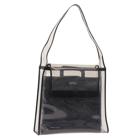 GUCCI Shoulder Bag Vinyl Black Clear 001 2058 1772 5 Auth ep14956