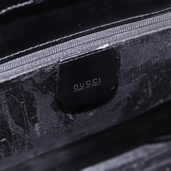 GUCCI Shoulder Bag Vinyl Black Clear 001 2058 1772 5 Auth ep14956
