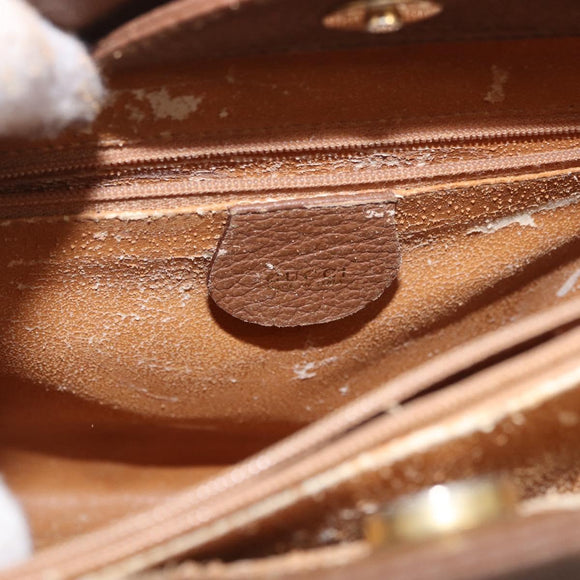 GUCCI Bamboo Hand Bag Suede Brown Gold 002 123 0250 Auth ep14957