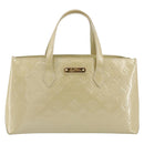 LOUIS VUITTON Monogram Vernis Wilshire PM Bag Broncorail M91452 Auth ep14958-13