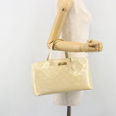 LOUIS VUITTON Monogram Vernis Wilshire PM Bag Broncorail M91452 Auth ep14958-24