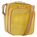 LOUIS VUITTON Monogram Vernis Wooster Bag Lime Yellow M91075 LV Auth ep14959A-1