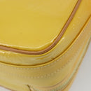 LOUIS VUITTON Monogram Vernis Wooster Bag Lime Yellow M91075 LV Auth ep14959A-16