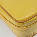 LOUIS VUITTON Monogram Vernis Wooster Bag Lime Yellow M91075 LV Auth ep14959A-17