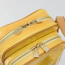 LOUIS VUITTON Monogram Vernis Wooster Bag Lime Yellow M91075 LV Auth ep14959A-10