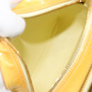 LOUIS VUITTON Monogram Vernis Wooster Bag Lime Yellow M91075 LV Auth ep14959A-11