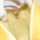 LOUIS VUITTON Monogram Vernis Wooster Bag Lime Yellow M91075 LV Auth ep14959A-20