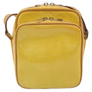 LOUIS VUITTON Monogram Vernis Wooster Bag Lime Yellow M91075 LV Auth ep14959A-13