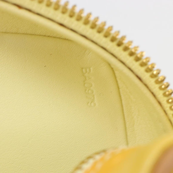 LOUIS VUITTON Monogram Vernis Wooster Bag Lime Yellow M91075 LV Auth ep14959A