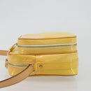 LOUIS VUITTON Monogram Vernis Wooster Bag Lime Yellow M91075 LV Auth ep14959A-4