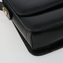 GUCCI Shoulder Bag Leather Black Gold Auth ep14962V-11