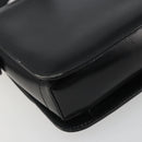GUCCI Shoulder Bag Leather Black Gold Auth ep14962V-13