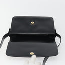 GUCCI Shoulder Bag Leather Black Gold Auth ep14962V-15