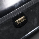 GUCCI Shoulder Bag Leather Black Gold Auth ep14962V-16