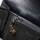 GUCCI Shoulder Bag Leather Black Gold Auth ep14962V-20