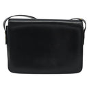 GUCCI Shoulder Bag Leather Black Gold Auth ep14962V-3