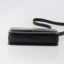 GUCCI Shoulder Bag Leather Black Gold Auth ep14962V-9