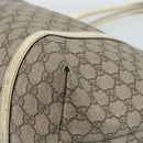 GUCCI GG Supreme Tote Bag PVC Beige Gold 197953 Auth ep14963-17