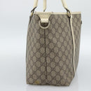 GUCCI GG Supreme Tote Bag PVC Beige Gold 197953 Auth ep14963-3