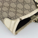 GUCCI GG Supreme Tote Bag PVC Beige Gold 197953 Auth ep14963-7