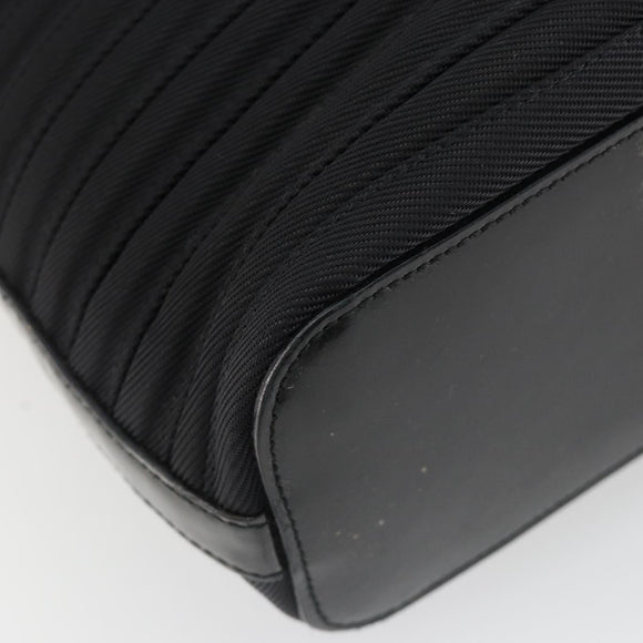 GUCCI Bamboo Hand Bag Nylon Black Silver 002 1998 0352 Auth ep14964