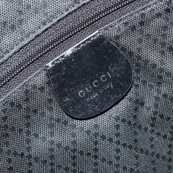 GUCCI Bamboo Hand Bag Nylon Black Silver 002 1998 0352 Auth ep14964