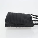 GUCCI Bamboo Hand Bag Nylon Black Silver 002 1998 0352 Auth ep14964-4