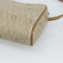 Christian Dior Honeycomb Canvas Shoulder Bag PVC Beige Gold Auth ep14966-15