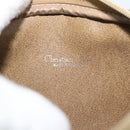 Christian Dior Honeycomb Canvas Shoulder Bag PVC Beige Gold Auth ep14966-11