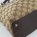 GUCCI GG Canvas Tote Bag Beige Gold 120837 Auth ep14970-11