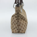 GUCCI GG Canvas Tote Bag Beige Gold 120837 Auth ep14970-5