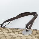 GUCCI GG Canvas Tote Bag Beige Gold 120837 Auth ep14970-8