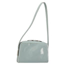 GUCCI Shoulder Bag Patent leather Light Blue Silver Auth ep14972-1