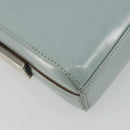 GUCCI Shoulder Bag Patent leather Light Blue Silver Auth ep14972-17