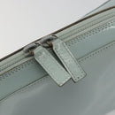 GUCCI Shoulder Bag Patent leather Light Blue Silver Auth ep14972-18