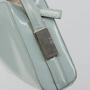 GUCCI Shoulder Bag Patent leather Light Blue Silver Auth ep14972-19