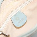 GUCCI Shoulder Bag Patent leather Light Blue Silver Auth ep14972-20