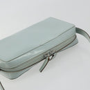GUCCI Shoulder Bag Patent leather Light Blue Silver Auth ep14972-6