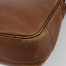 Burberrys Shoulder Bag Leather Brown Gold Auth ep14974-15