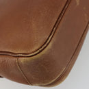 Burberrys Shoulder Bag Leather Brown Gold Auth ep14974-16