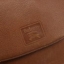 Burberrys Shoulder Bag Leather Brown Gold Auth ep14974-17
