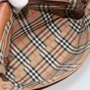 Burberrys Shoulder Bag Leather Brown Gold Auth ep14974-11