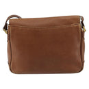 Burberrys Shoulder Bag Leather Brown Gold Auth ep14974-2