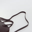 CELINE Hand Bag Leather 2way Purple Gold Auth ep14976-15