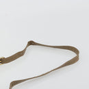 FENDI Zucchino Canvas Schoudertas Gecoat Canvas Beige Goud Auth ep14978-8