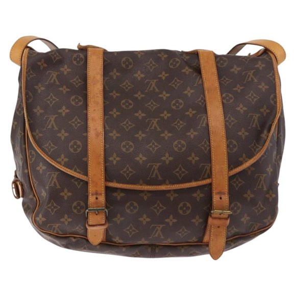 LOUIS VUITTON Monogram Saumur 43 Shoulder Bag M42252 LV Auth ep14979