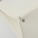 GUCCI Tote Bag Patent leather 2way White Silver 000 1118 0503 Auth ep14980-16